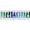 Creativ Company Satijnlint met print, B: 15 mm, lichtblauw, 6 m/ 1 rol