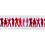 Creativ Company Satijnlint met print, B: 15 mm, lichtrood, 6 m/ 1 rol