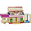 VIGA VIGA houten bouwstenen, afm 10 cm, diverse kleuren, 250 onderdelen/ 1 doos