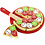 VIGA VIGA houten speelpizza, afm 23x3,5 cm, 1 stuk
