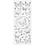 Creativ Company Stickers, vlinders, vel 10x24 cm, ca. 28 stuk, zilver, 1 vel