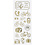Creativ Company Stickers, om de wereld, vel 10x24 cm, ca. 15 stuk, goud, 1 vel