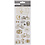 Creativ Company Stickers, om de wereld, vel 10x24 cm, ca. 15 stuk, goud, 1 vel