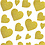Creativ Company Glitterstickers, harten, vel 10x24 cm, ca. 84 stuk, goud, 2 vel/ 1 doos