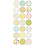 Creativ Company Stickers, pastels, vel 10x23 cm, ca. 21 stuk, 1 vel