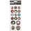 Creativ Company Stickers, kerstmis, vel 10x23 cm, ca. 16 stuk, 1 vel