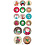 Creativ Company Stickers, kerstmis, vel 10x23 cm, ca. 16 stuk, 1 vel