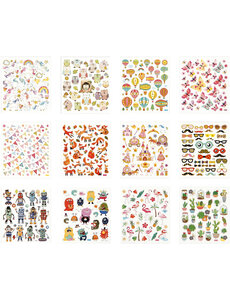 Creativ Company Stickerboek, hele jaar, vel 15x16,5 cm, 12 vel/ 1 stuk