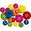 Creativ Company Houten knopen, d 12-20 mm, 2-4 gaten, diverse kleuren, 360 stuk/ 1 doos