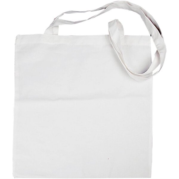 Creativ Company Tas met lang hengsel, afm 38x42 cm, 130 gr, wit, 20 stuk/ 1 doos