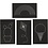 Creativ Company String Art , afm 20x12 cm, dikte 10 mm, zwart, 16 stuk/ 1 doos