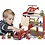 VIGA VIGA houten brandweerkazerne, afm 35x26x28 cm, 1 stuk