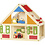 VIGA VIGA houten poppenhuis, afm 43x40x27 cm, 1 stuk