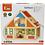 VIGA VIGA houten poppenhuis, afm 43x40x27 cm, 1 stuk