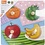 VIGA VIGA houten legpuzzels met knoppen, fruit en boerderijdieren, afm 22x22 cm, 2x4 delen, 2 onderdelen/ 1 set