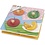 VIGA VIGA houten legpuzzels met knoppen, fruit en boerderijdieren, afm 22x22 cm, 2x4 delen, 2 onderdelen/ 1 set