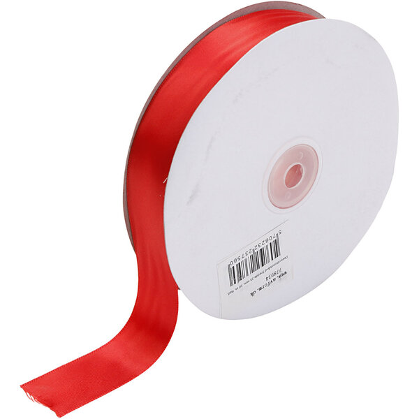 Creativ Company Satijnlint, B: 25 mm, rood, 50 m/ 1 rol