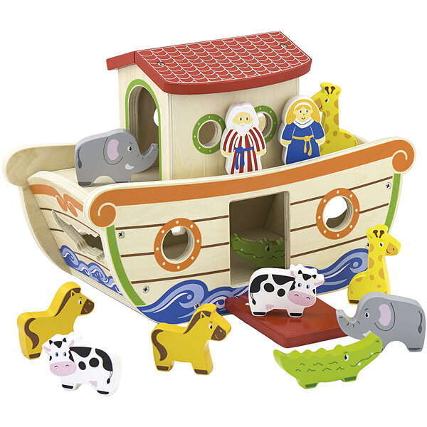 VIGA VIGA Noah's Ark vormsorteerder, afm 34x25,5x16,5 cm, 1 stuk