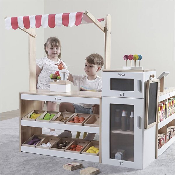 VIGA VIGA 3-delige Supermarkt, 3 onderdelen/ 1 doos