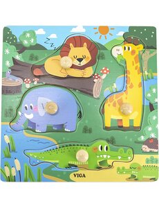 VIGA VIGA Puzzel met Knoppen