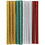 Creativ Company Lijmstiften Mini, L: 10 cm, d 7 mm, glitter, goud, groen, rood, zilver, 10 stuk/ 1 doos
