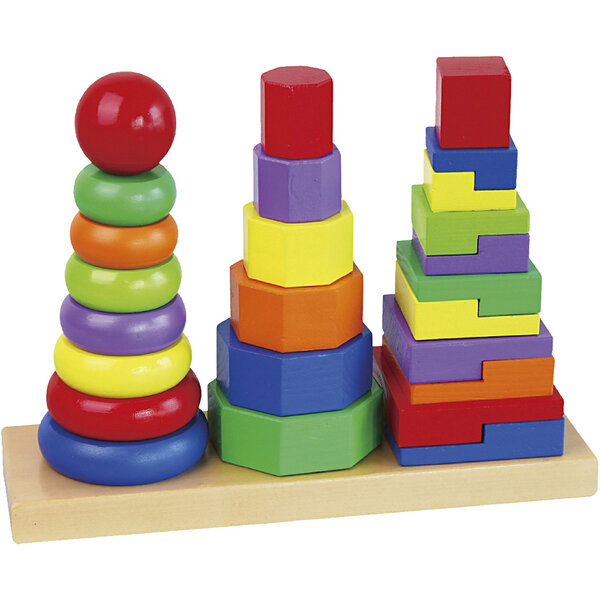 VIGA VIGA geometrische stapeltoren, afm 28x21x9 cm, 1 set