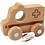 VIGA VIGA Houten Auto, Ambulance, H: 4,2 cm, L: 9 cm, B: 7,5 cm, 1 stuk