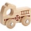 VIGA VIGA Houten Auto, Brandweerwagen, H: 4,3 cm, L: 9 cm, B: 7,5 cm, 1 stuk