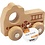 VIGA VIGA Houten Auto, Brandweerwagen, H: 4,3 cm, L: 9 cm, B: 7,5 cm, 1 stuk