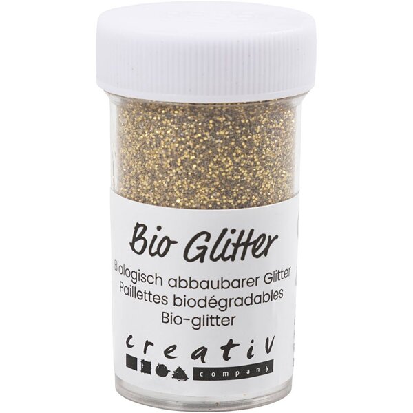 Creativ Company Bio Sparkles, goud, 27 ml/ 1 Doosje