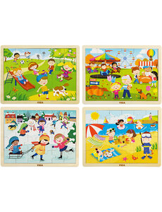 VIGA VIGA houten legpuzzels