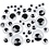 Creativ Company Wiebelogen, zelfklevend, d 4-20 mm, 1100 div/ 1 doos