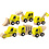 VIGA VIGA mini-auto's, gravers en bouwvoertuigen, afm 7-9 cm, 6 onderdelen/ 1 set