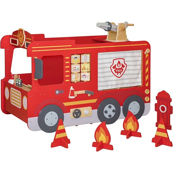 VIGA VIGA grote brandweerwagen, H: 109 cm, L: 150 cm, B: 101 cm, 1 set