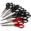Creativ Company Schoolschaar, L: 14 cm, rechts- & linkshandig, zwart, rood, 12 stuk/ 1 doos