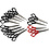 Creativ Company Schoolschaar, L: 14 cm, rechts- & linkshandig, zwart, rood, 12 stuk/ 1 doos
