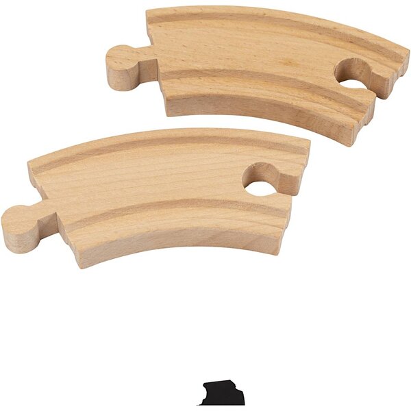 VIGA VIGA spoorweg, Korte bocht, L: 9 cm, 4 stuk/ 1 doos