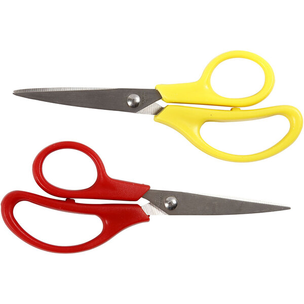 Creativ Company Kinderscharen, L: 12,5 cm, puntig, rechts- & linkshandig, 12 stuk/ 1 doos