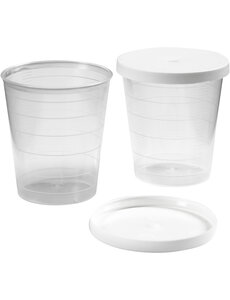  Bekertje met deksel, 30 ml, 75 stuk/ 1 doos