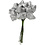 Creativ Company Kunst sterren, d 25 mm, zilver, 12 stuk/ 1 doos