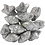 Creativ Company Kunst sterren, d 25 mm, zilver, 12 stuk/ 1 doos