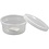 Creativ Company Plastic potje met deksel, H: 38 mm, d 84 mm, 125 ml, 20 stuk/ 1 doos