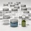Creativ Company Potje met schroefdop, H: 35-77 mm, d 24-45 mm, 13+35+50+100 ml, 80 stuk/ 1 doos