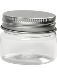 Creativ Company Potje met schroefdop, H: 35 mm, d 40 mm, 35 ml, 10 stuk/ 1 doos