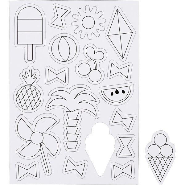 Creativ Company Magneten, zomer, afm 14,85x21 cm, 1 vel