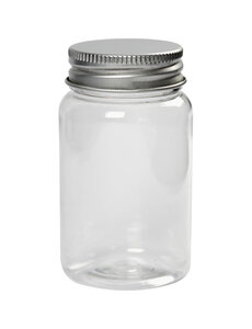Creativ Company Potje met schroefdop, H: 77 mm, d 45 mm, 100 ml, 10 stuk/ 1 doos