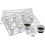 Creativ Company Opslagdoos met potjes, H: 20 mm, d 35 mm, 10 ml, 12 stuk/ 1 set