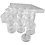 Creativ Company Opslagdoos met potjes, H: 47 mm, d 37 mm, 35 ml, 12 stuk/ 1 set