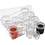 Creativ Company Opslagdoos met potjes, H: 47 mm, d 37 mm, 35 ml, 12 stuk/ 1 set
