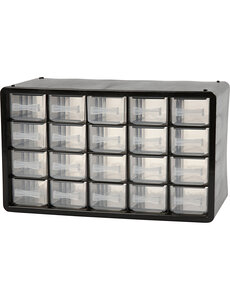 Raaco Opbergsysteem, afm PC 20, afm 18,4x30,5x14,9 cm, gatgrootte 55x37 mm, 1 set